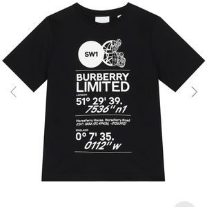 Boys Black Logo Cotton T-Shirt